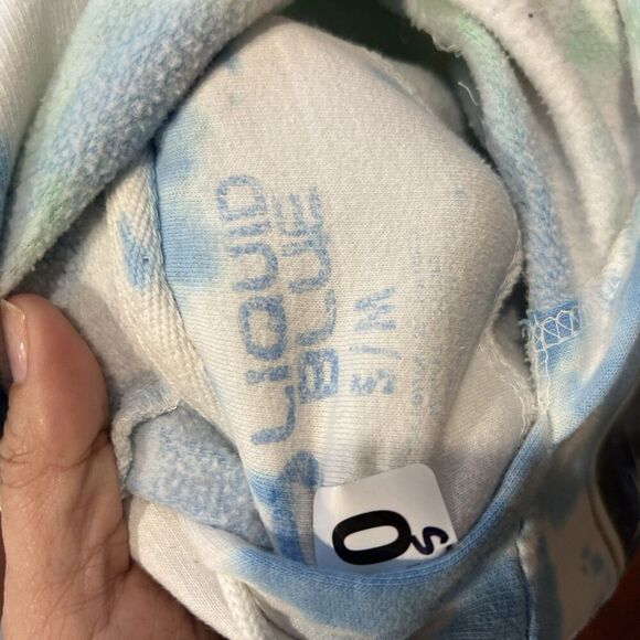 Liquid Blue Grateful Dead Space Your Face Sweatshirt Tie Dye Hoodie Mens S/M VTG - Picture 8 of 9